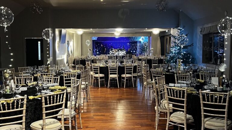 Salisbury Suite dressed for a Christmas event