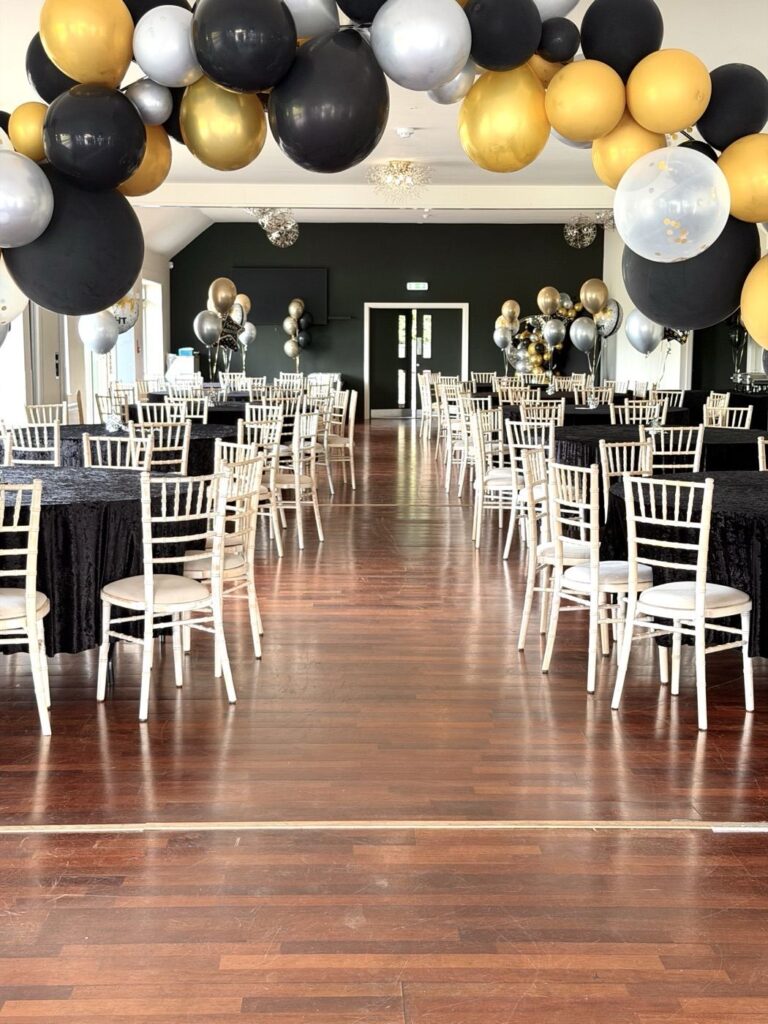 Reception room styling at Mill Green
