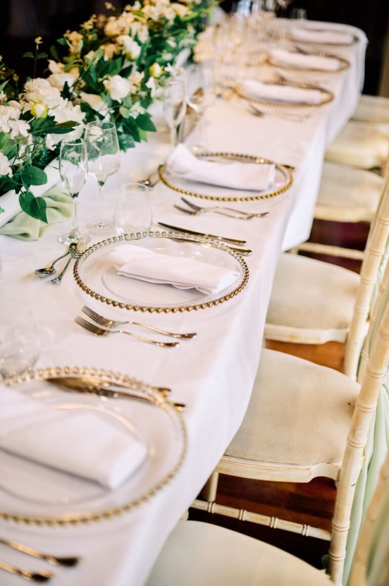 Table setting detail, Mill Green